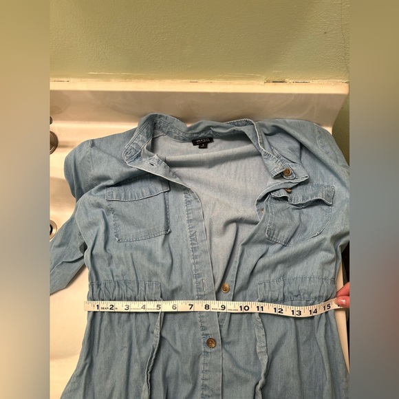 Denim Button down Dress - Picture 6 of 9